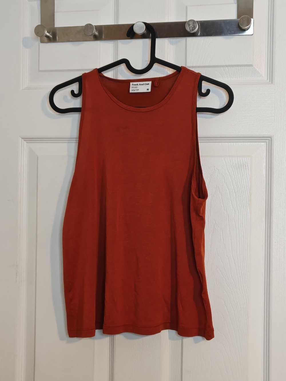 Frank & Oak Orange Sleeveless Tank Top Size XS - Picture 1 of 11